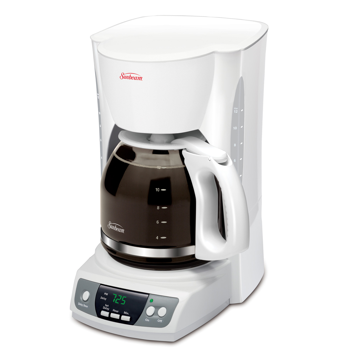 Sunbeam 12-Cup Programmable Coffeemaker, White 6964-33 Sunbeam Canada