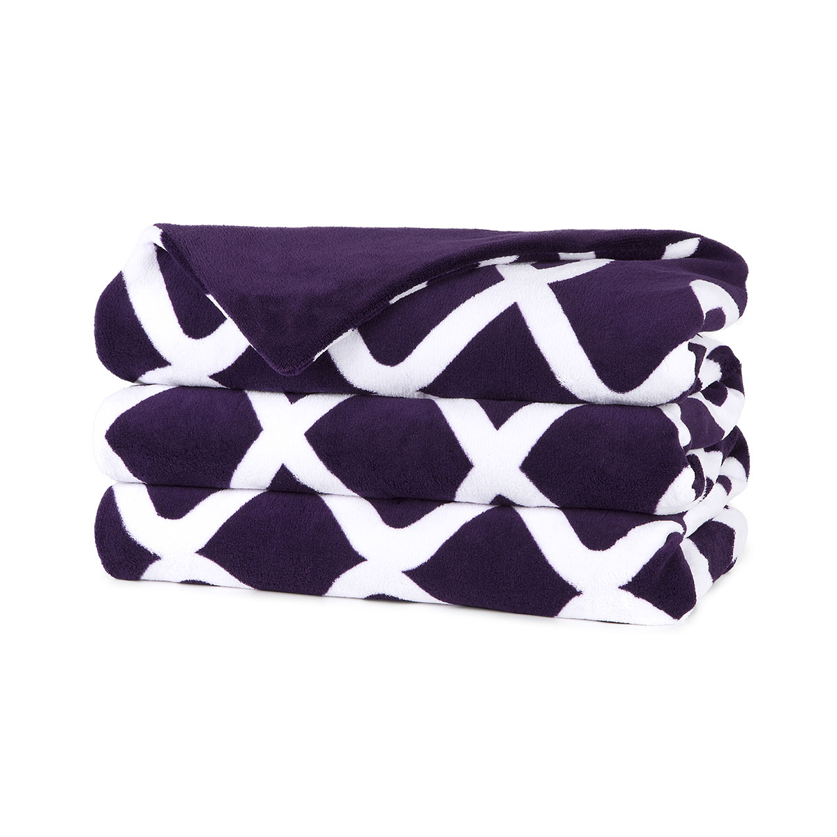 Sunbeam® Cuddle Up Microplush Heated Throw With Pocket, Purple