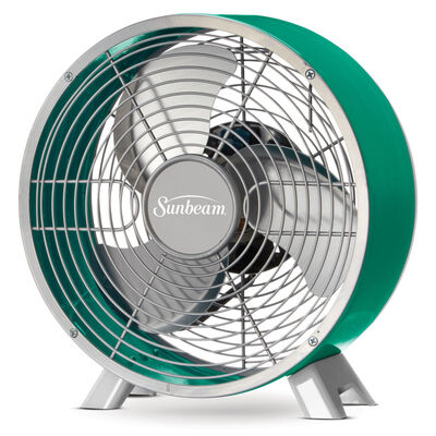 Sunbeam® Designer Series™ Retro 9-inch Table Fan, Teal Sunbeam® Designer Series™ Retro 9-inch Table Fan, Teal