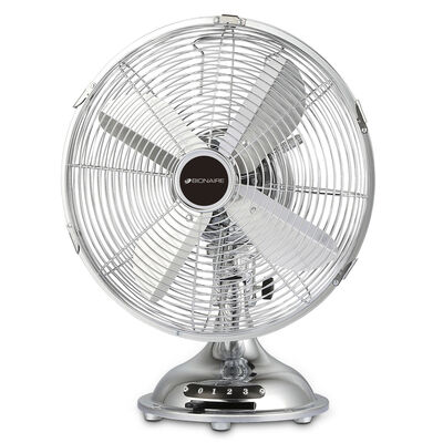 Bionaire® 12-inch Table Fan - All Metal, Chrome