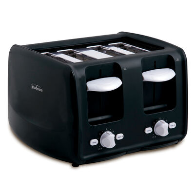 Sunbeam® 4-Slice Retractable Cord Toaster, Black