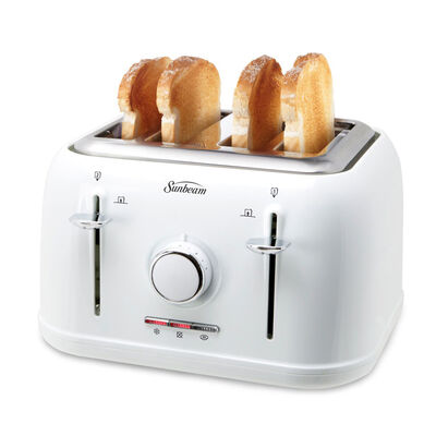 Sunbeam® 4-Slice Toaster, White