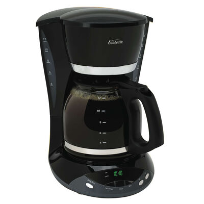Sunbeam® 12-Cup Programmable Coffeemaker, Black Sunbeam® 12-Cup Programmable Coffeemaker, Black