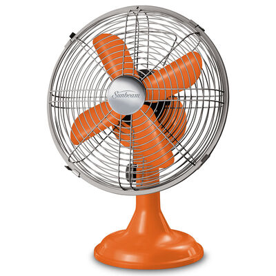Sunbeam® Designer Series™ 12-inch Table Fan, Tangerine Sunbeam® Designer Series™ 12-inch Table Fan, Tangerine