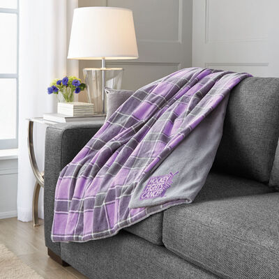 Sunbeam® Hockey Fights Cancer Microplush Heated Throw Sunbeam® Hockey Fights Cancer Microplush Heated Throw
