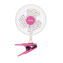 Sunbeam® 6" 2-in-1 Clip/Table Fan, Polka Dot Image 2 of 4
