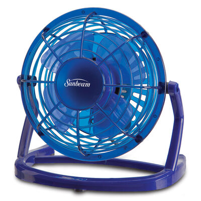 Sunbeam® Cool Me™ 4" Plastic USB Fan, Algiers Blue