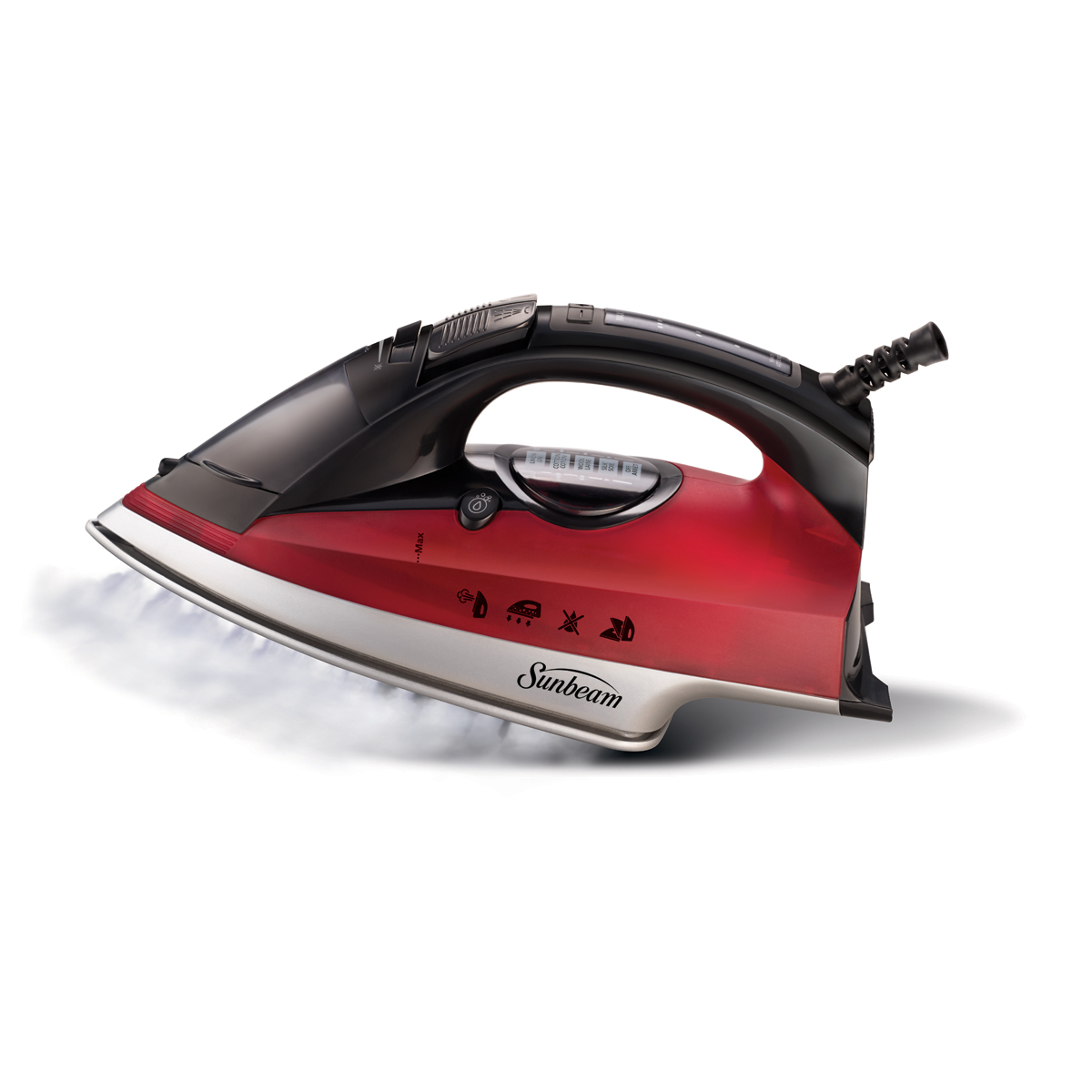 Sunbeam® Steam Master® Digital Iron, Red & Black Sunbeam® Steam Master® Digital Iron, Red & Black
