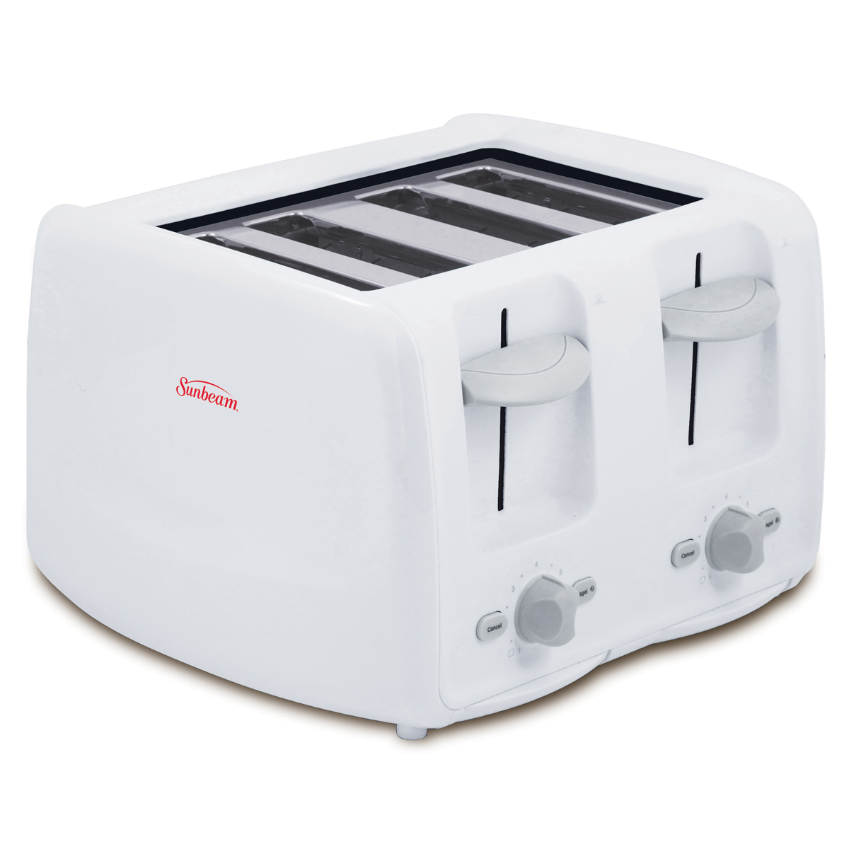 Sunbeam® 4-Slice Retractable Cord Toaster, White Sunbeam® 4-Slice Retractable Cord Toaster, White