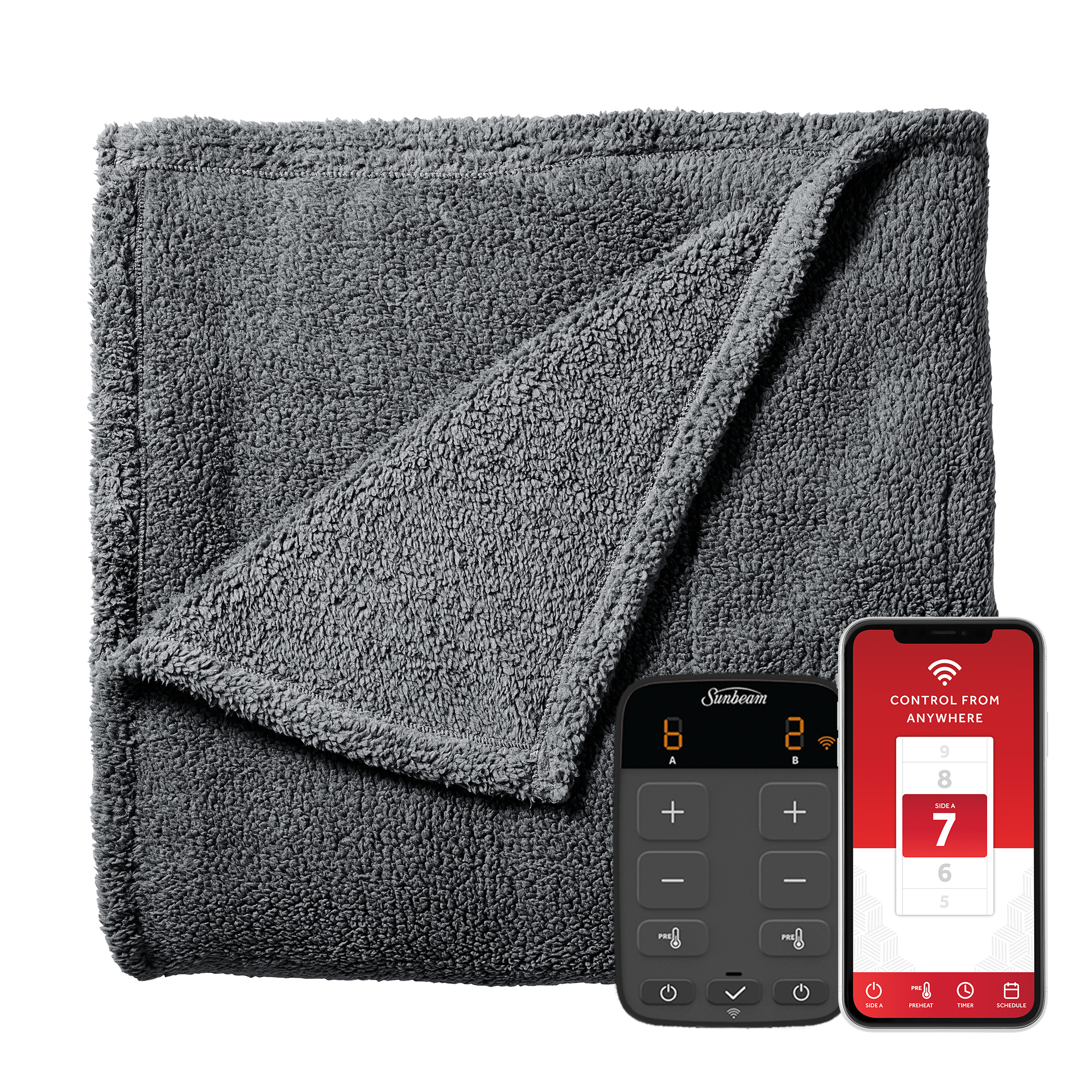 sunbeam heated blanket queen dual control