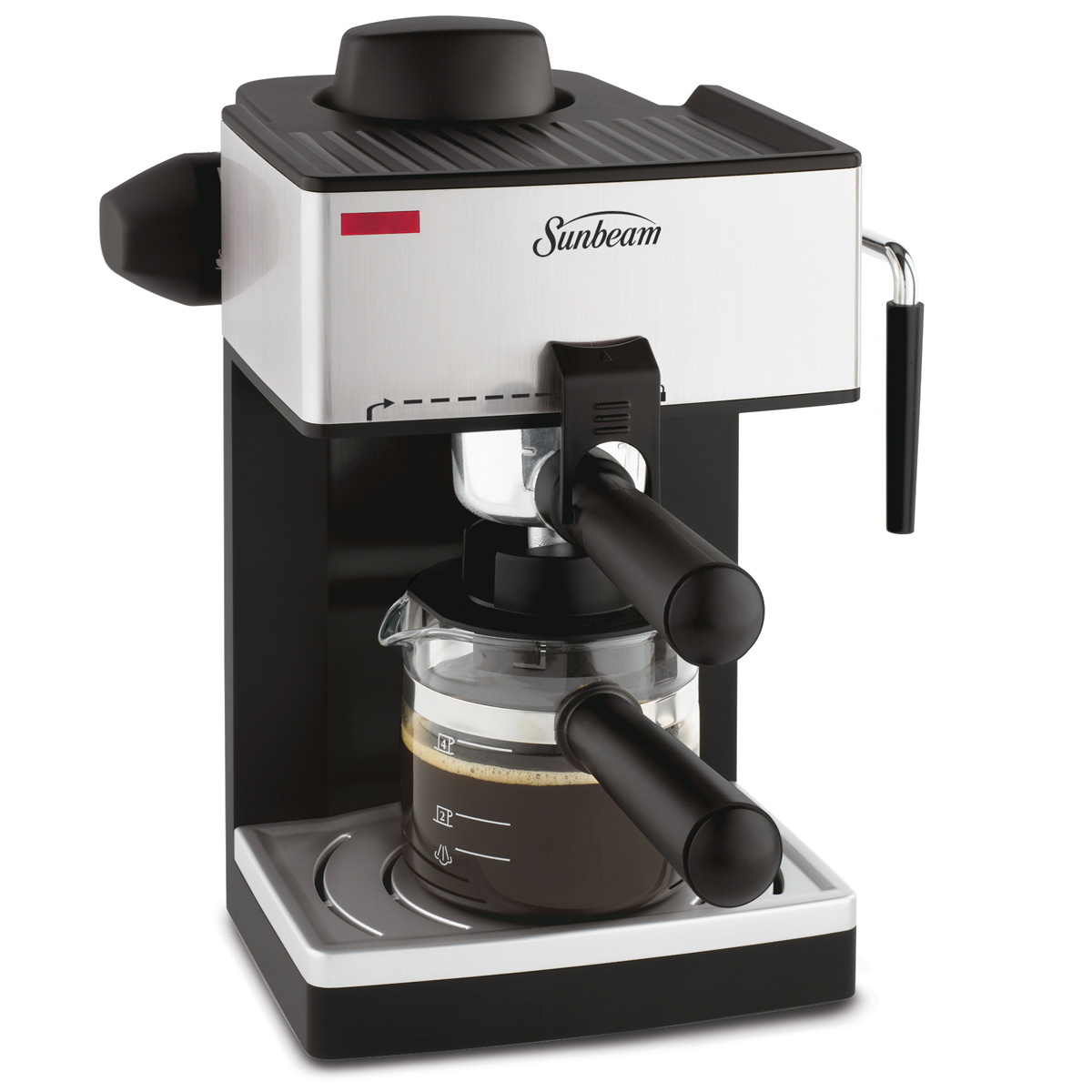 Sunbeam® Steam Espresso & Cappuccino Machine, Black & Stainless