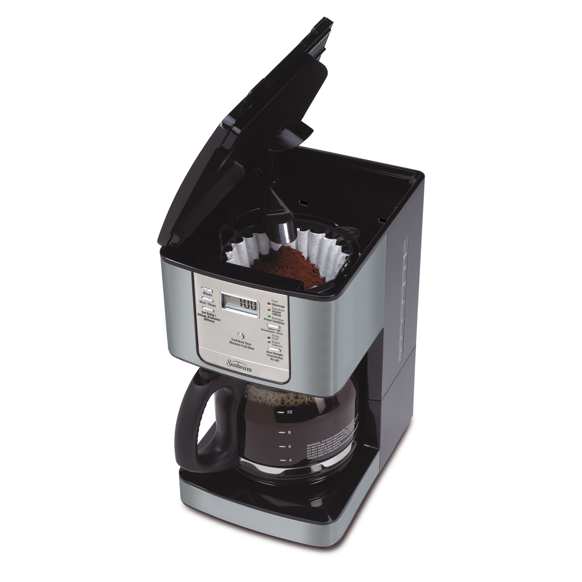 Sunbeam® 12Cup Programmable Coffeemaker, Smoke Pearl BVSBJWX27SP033
