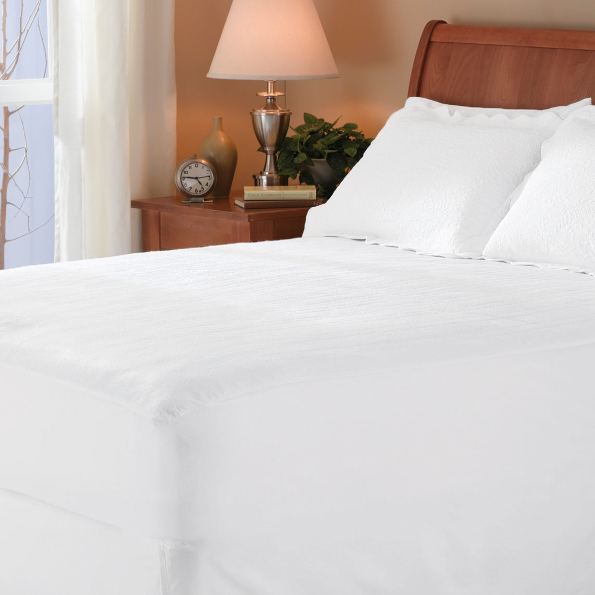 Couvre-matelas chauffant Sunbeamᴹᴰ piqué, 1 place Couvre-matelas chauffant Sunbeamᴹᴰ piqué, 1 place